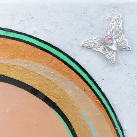 butterfly rhinestone painting