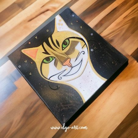 peinture chat personnalisee