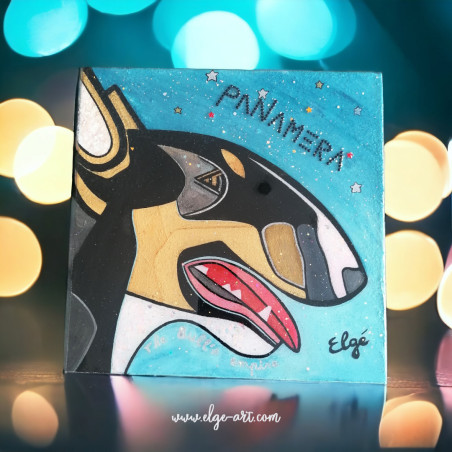 Bull Terrier painting