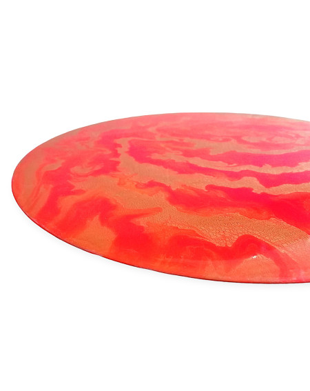 tableau abstrait orange