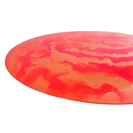 tableau abstrait orange